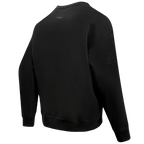 NFL LAS VEGAS RAIDERS NEUTRAL DROP SHOULDER FLEECE CREWNECK (BLACK)
