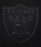 NFL LAS VEGAS RAIDERS NEUTRAL DROP SHOULDER FLEECE CREWNECK (BLACK)
