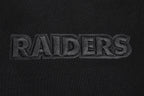 NFL LAS VEGAS RAIDERS NEUTRAL DROP SHOULDER FLEECE CREWNECK (BLACK)