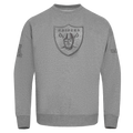 NFL LAS VEGAS RAIDERS NEUTRAL MEN'S DROP SHOULDER FLEECE CREWNECK (DARK HEATHER GRAY)