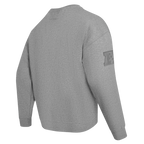 NFL LAS VEGAS RAIDERS NEUTRAL MEN'S DROP SHOULDER FLEECE CREWNECK (DARK HEATHER GRAY)