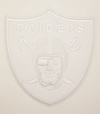 NFL LAS VEGAS RAIDERS NEUTRAL CHANDAIL À COL ROND EN MOLLETON À ÉPAULES TOMBANTES (COQUILLE D'ŒUF)