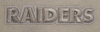 NFL LAS VEGAS RAIDERS NEUTRAL CHANDAIL À COL ROND EN MOLLETON À ÉPAULES TOMBANTES (TAUPE)