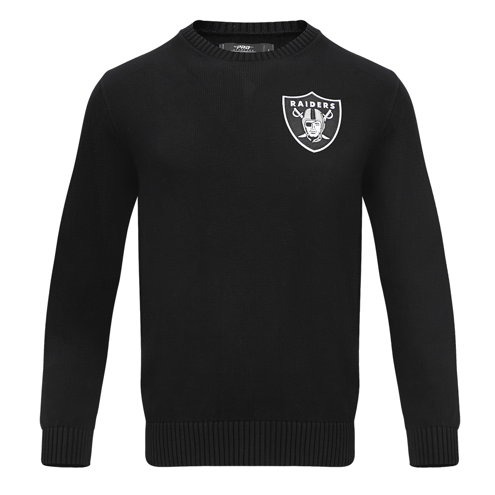 NFL LAS VEGAS RAIDERS CLASSIC MEN'S CREWNECK SWEATER (BLACK)