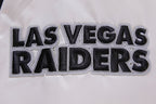 NFL LAS VEGAS RAIDERS BIG LOGO MEN'S SATIN JACKET (SILVER)