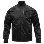 NFL LAS VEGAS RAIDERS TRIPLE BLACK BLOUSON EN SATIN POUR HOMME (NOIR HOMME)
