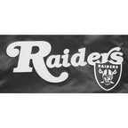 NFL LAS VEGAS RAIDERS SOUVENIR BLOUSON EN SATIN POUR HOMME (NOIR)
