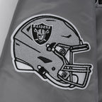 NFL LAS VEGAS RAIDERS SOUVENIR MEN'S SATIN JACKET (GRAY)