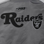 NFL LAS VEGAS RAIDERS SOUVENIR MEN'S SATIN JACKET (GRAY)