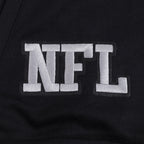 NFL LAS VEGAS RAIDERS BLOUSON PRO GAME DAY EN MAILLE DOUBLE POUR HOMME (NOIR/ARGENT/BLANC)