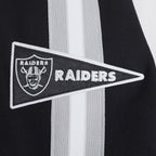 NFL LAS VEGAS RAIDERS BLOUSON PRO GAME DAY EN MAILLE DOUBLE POUR HOMME (NOIR/ARGENT/BLANC)