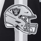 NFL LAS VEGAS RAIDERS BLOUSON PRO GAME DAY EN MAILLE DOUBLE POUR HOMME (NOIR/ARGENT/BLANC)