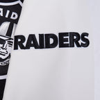 NFL LAS VEGAS RAIDERS CITY ARCH BLOUSON COLLÉGIAL EN LAINE POUR HOMME (NOIR/BLANC M60030)