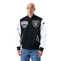 NFL LAS VEGAS RAIDERS CITY ARCH BLOUSON COLLÉGIAL EN LAINE POUR HOMME (NOIR/BLANC M60030)