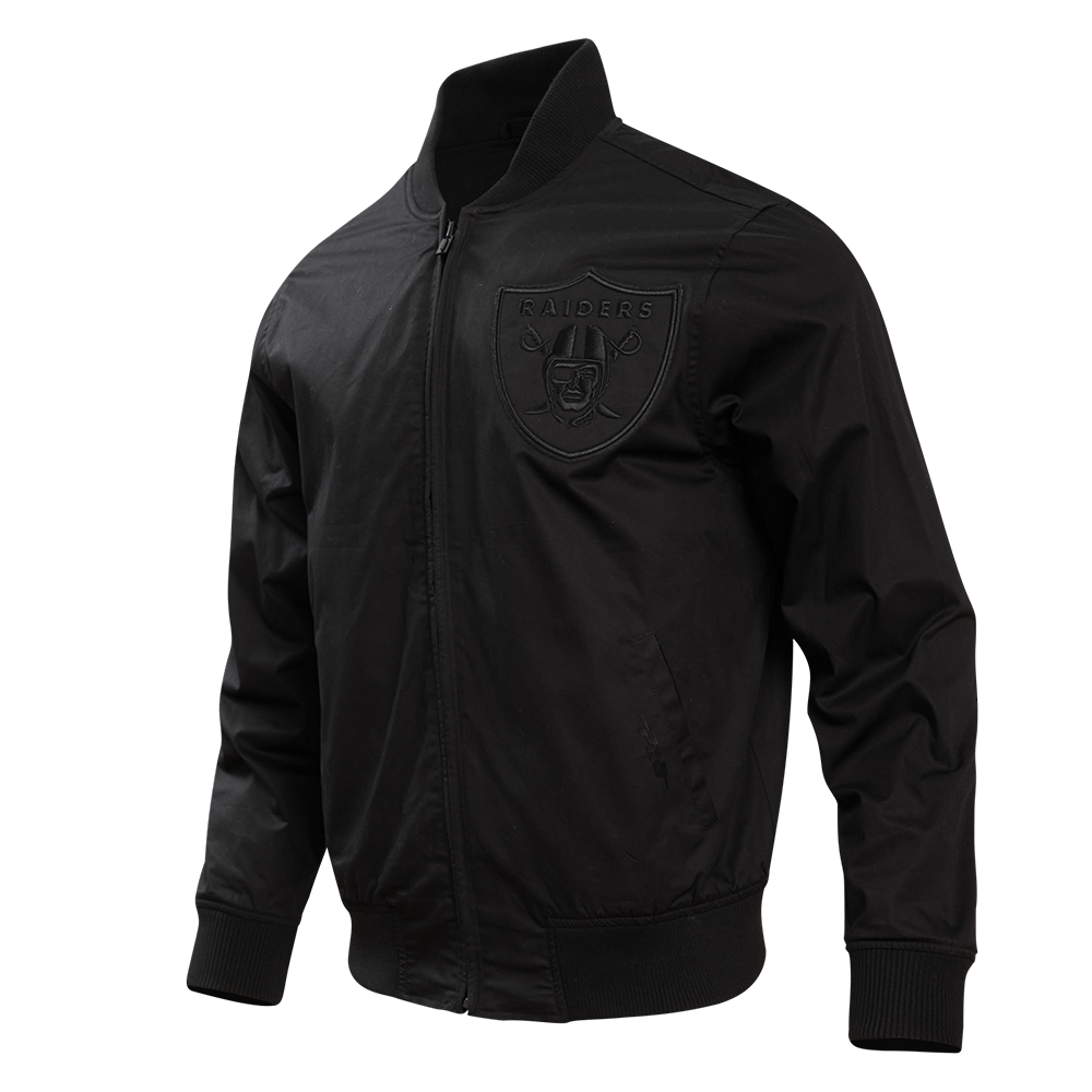 NFL LAS VEGAS RAIDERS NEUTRAL MEN'S TWILL JACKET (BLACK)