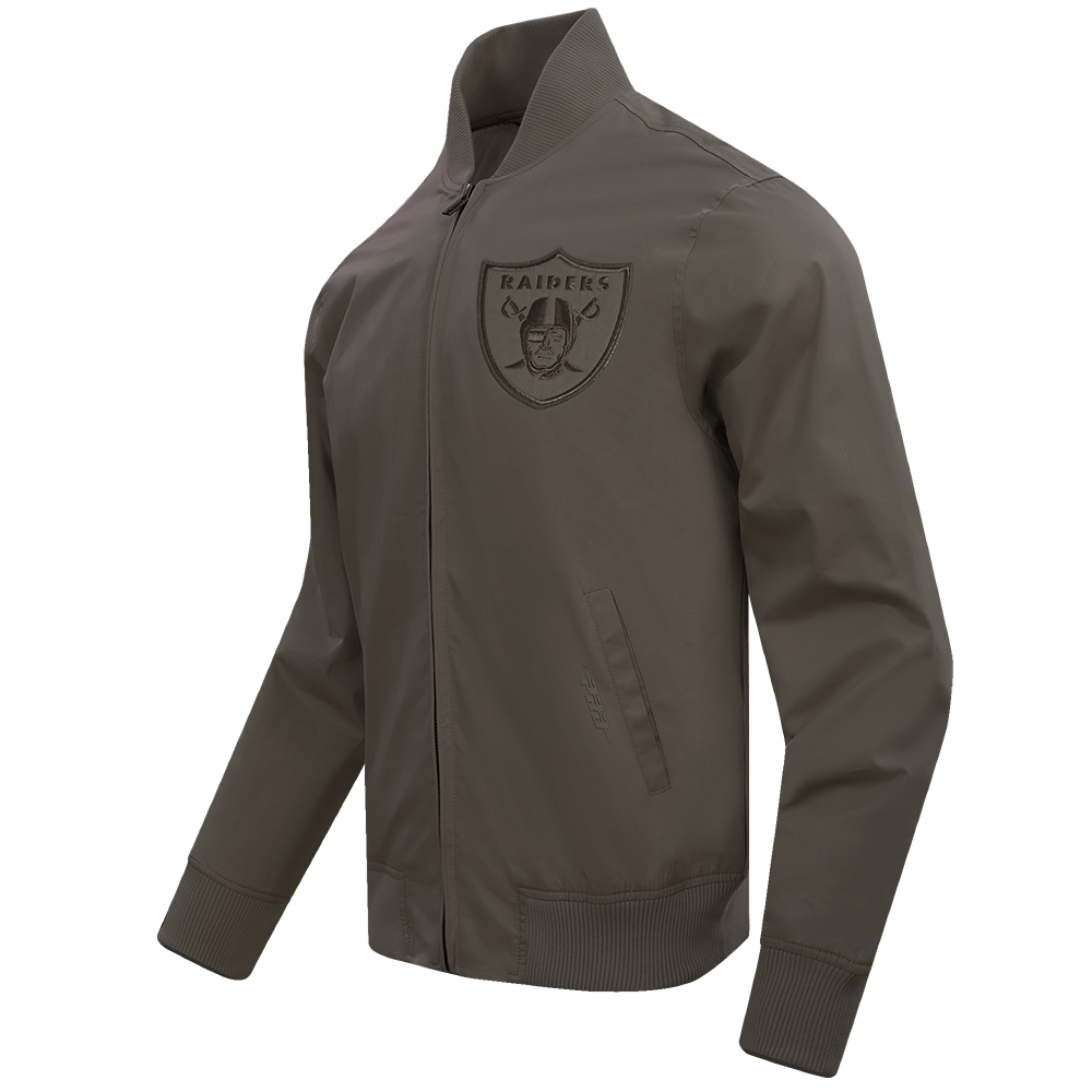 Veste en sergé neutre NFL LAS VEGAS RAIDERS pour homme (taupe foncé)