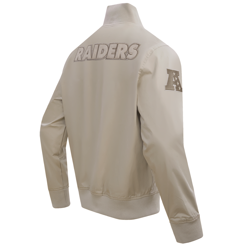 NFL LAS VEGAS RAIDERS NEUTRAL BLOUSON EN SERGÉ POUR HOMME (TAUPE)
