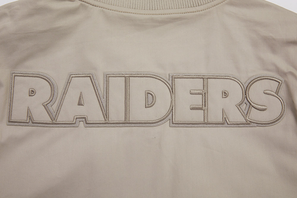 NFL LAS VEGAS RAIDERS NEUTRAL BLOUSON EN SERGÉ POUR HOMME (TAUPE)
