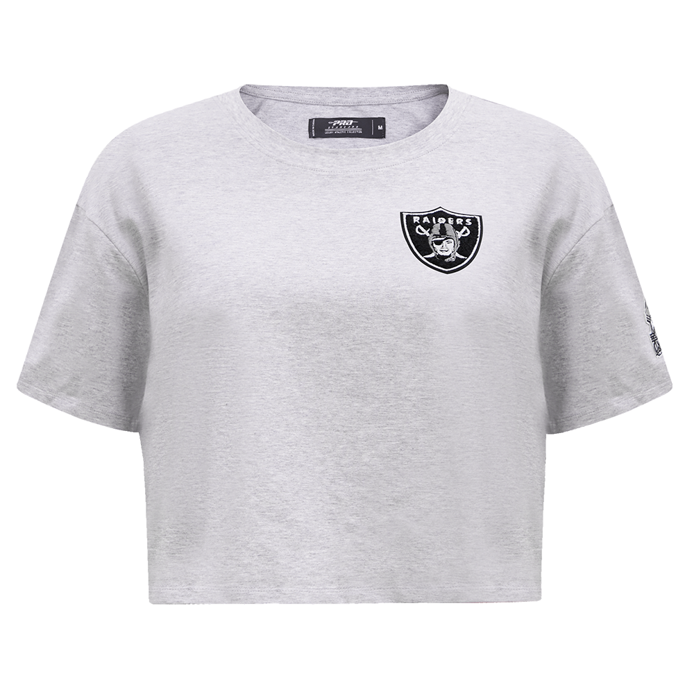 NFL LAS VEGAS RAIDERS CLASSIC WOMEN'S BOXY TEE (HEATHER GREY)