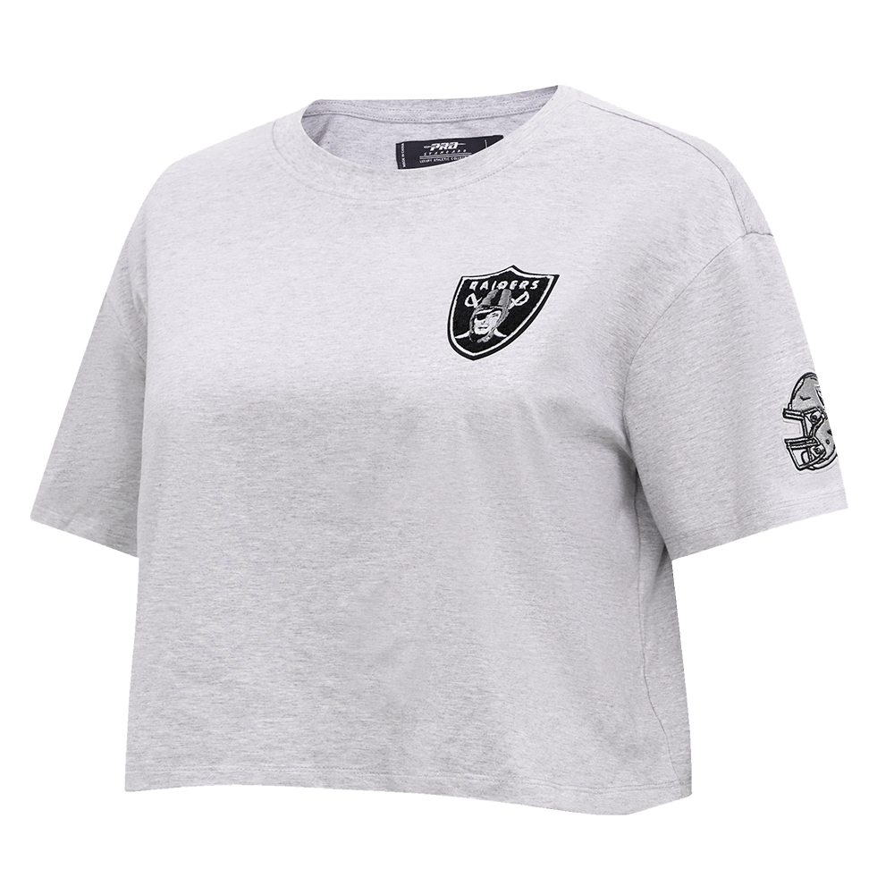 NFL LAS VEGAS RAIDERS CLASSIC WOMEN'S BOXY TEE (HEATHER GREY)