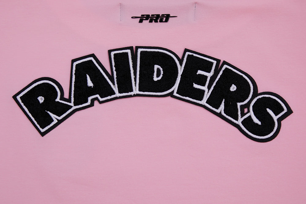 NFL LAS VEGAS RAIDERS CLASSIC WOMEN'S BOXY TEE (PINK)