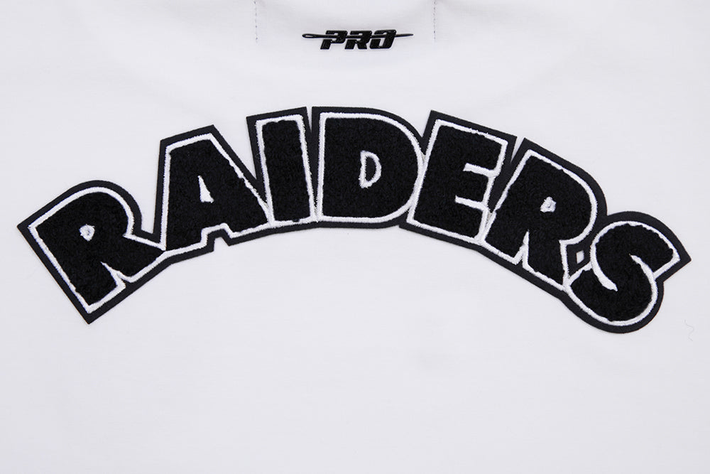 NFL LAS VEGAS RAIDERS CLASSIC T-SHIRT À COUPE CARRÉE POUR FEMME (BLANC)