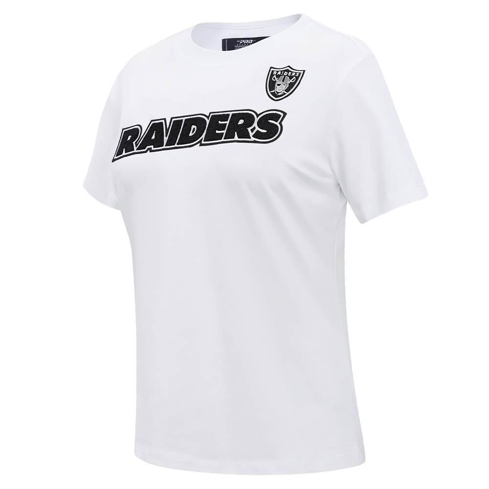 NFL LAS VEGAS RAIDERS CLASSIC SHORT SLEEVE WOMEN'S SLIM FIT TEE (WHITE)