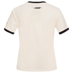 NFL LAS VEGAS RAIDERS RETRO CASCADE WOMEN'S RINGER TEE (EGGSHELL/ BLACK)