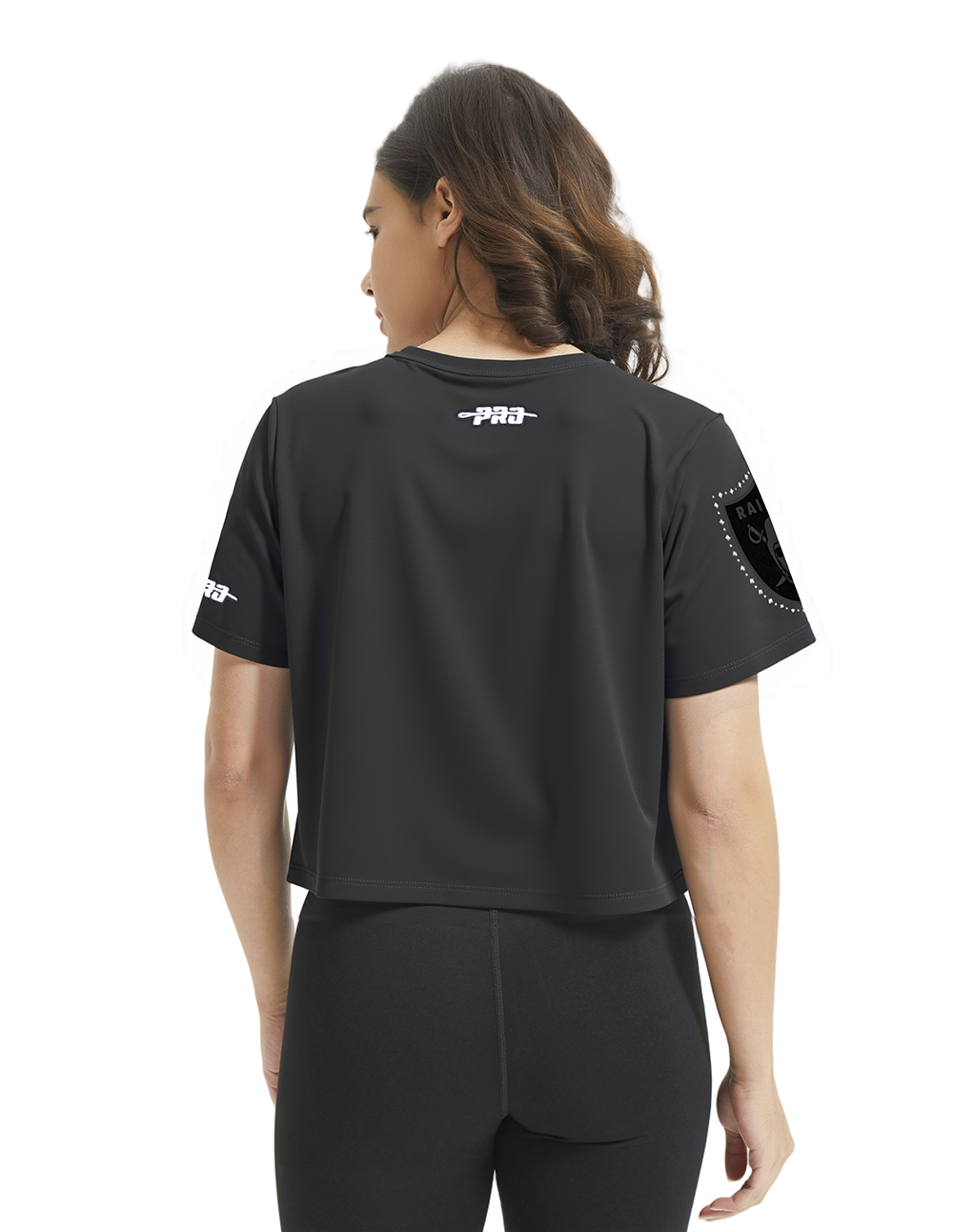 NFL LAS VEGAS RAIDERS RENEGADE WOMEN'S BABY DOLL TEE (BLACK)