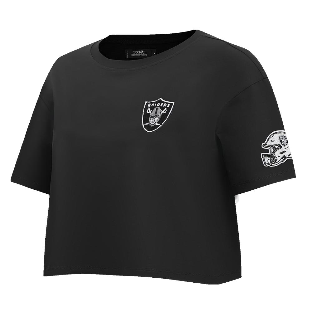 NFL LAS VEGAS RAIDERS CLASSIC WOMEN'S BOXY TEE (BLACK)