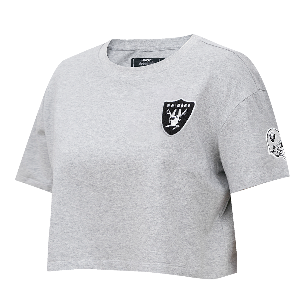 NFL LAS VEGAS RAIDERS CLASSIC WOMEN'S BOXY TEE (HEATHER GREY)