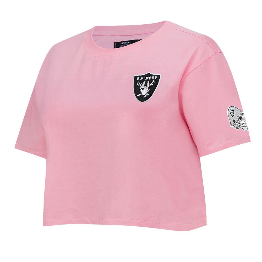NFL LAS VEGAS RAIDERS CLASSIC WOMEN'S BOXY TEE (PINK)