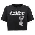 NFL OAKLAND RAIDERS RETRO CLASSIC WOMEN'S BOXY TEE (BLACK)
