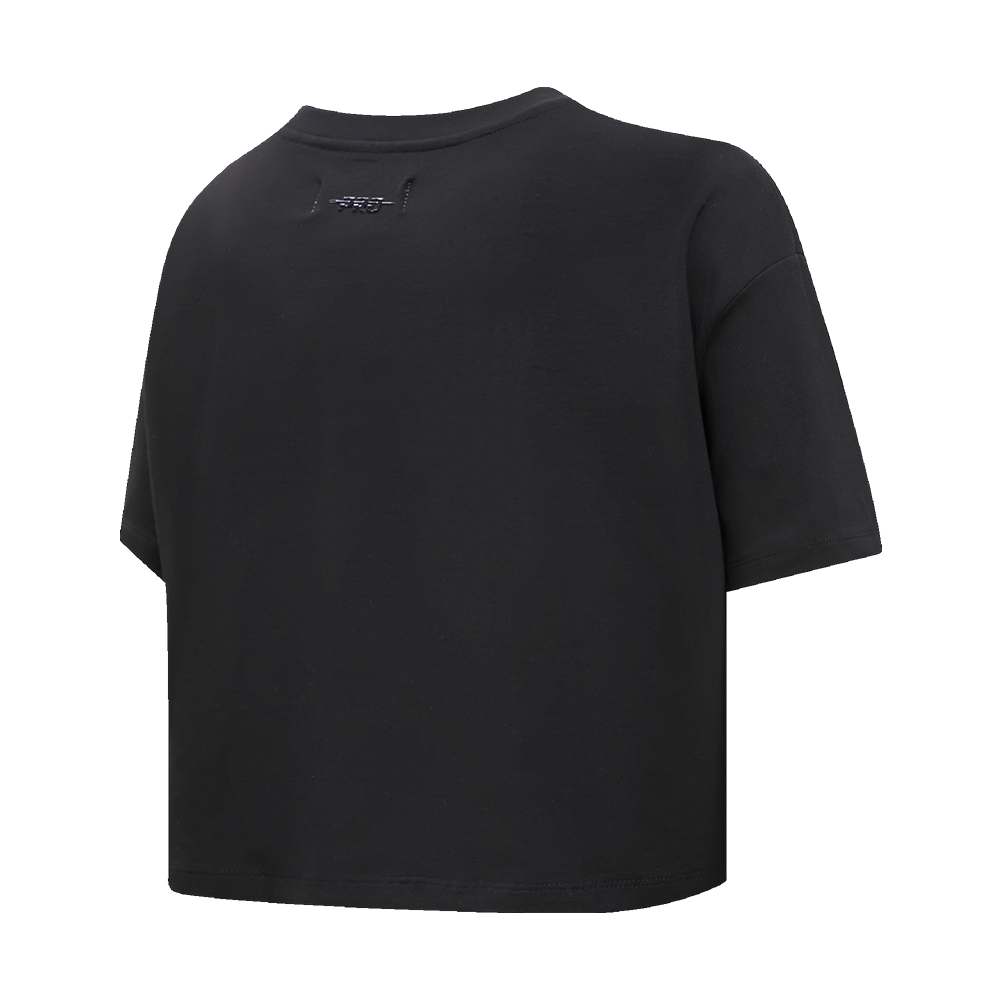 NFL OAKLAND RAIDERS RETRO CLASSIC WOMEN'S BOXY TEE (BLACK)