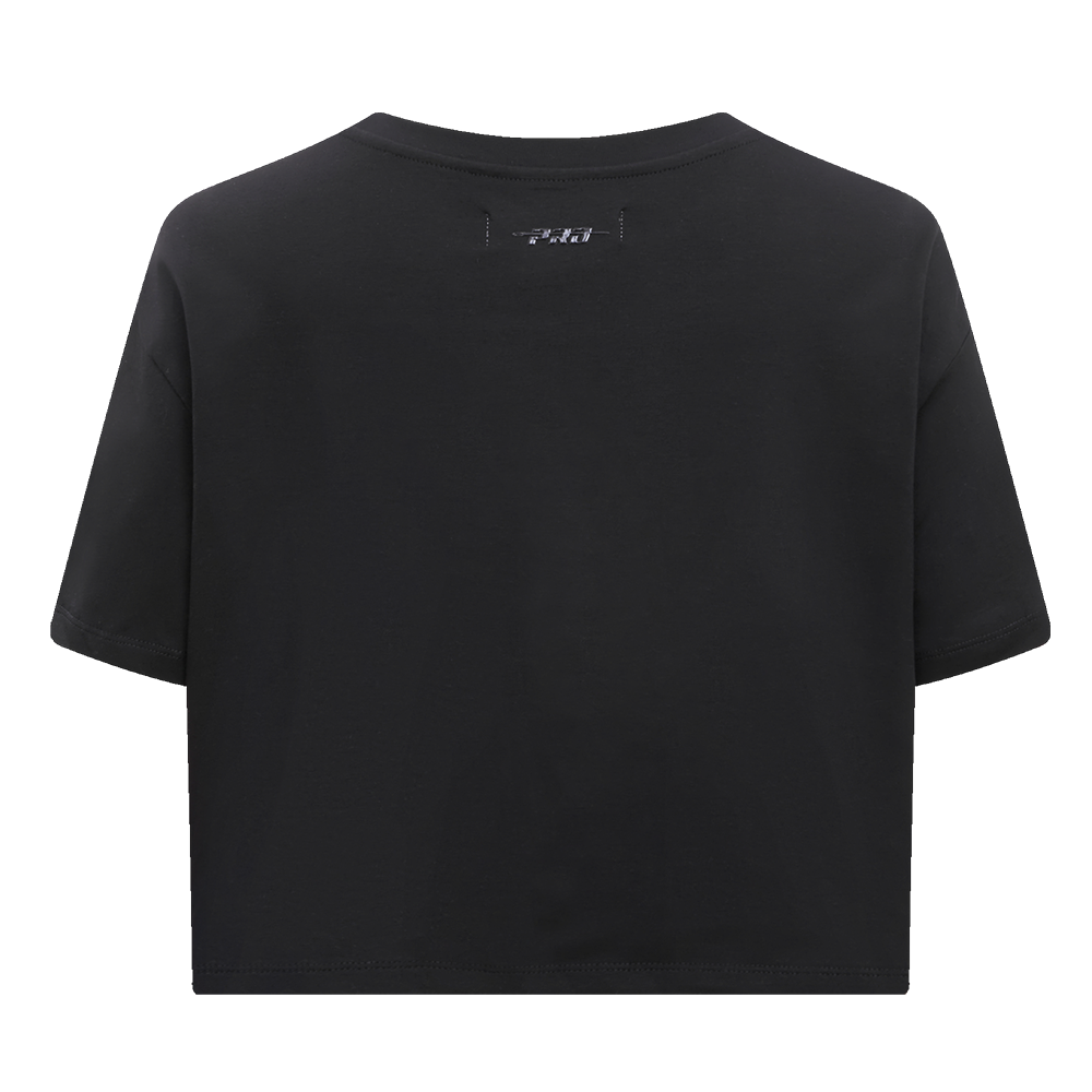 NFL OAKLAND RAIDERS RETRO CLASSIC WOMEN'S BOXY TEE (BLACK)