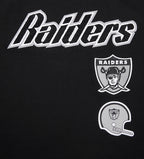 NFL OAKLAND RAIDERS RETRO CLASSIC WOMEN'S BOXY TEE (BLACK)