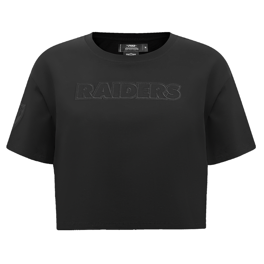 NFL LAS VEGAS RAIDERS NEUTRAL WOMEN'S BOXY TEE (BLACK)