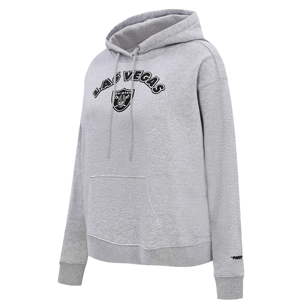 NFL LAS VEGAS RAIDERS CLASSIC WOMEN'S PULLOVER HOODIE (HEATHER GREY)