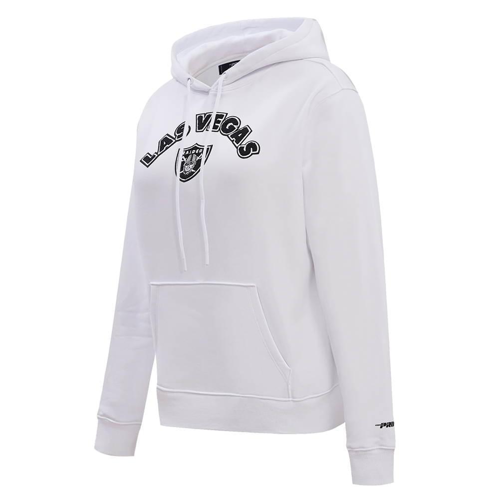 NFL LAS VEGAS RAIDERS CLASSIC WOMEN'S PULLOVER HOODIE (WHITE)