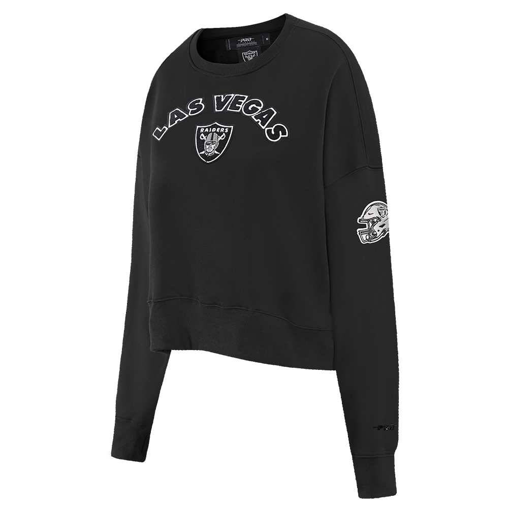 NFL LAS VEGAS RAIDERS CLASSIC WOMEN'S CREWNECK (BLACK)