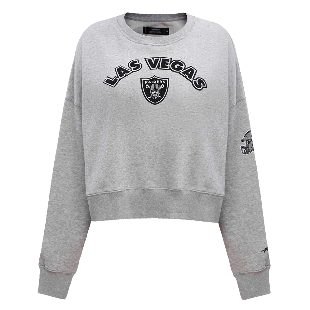NFL LAS VEGAS RAIDERS CLASSIC CHANDAIL À COL ROND POUR FEMME (GRIS CHINÉ)