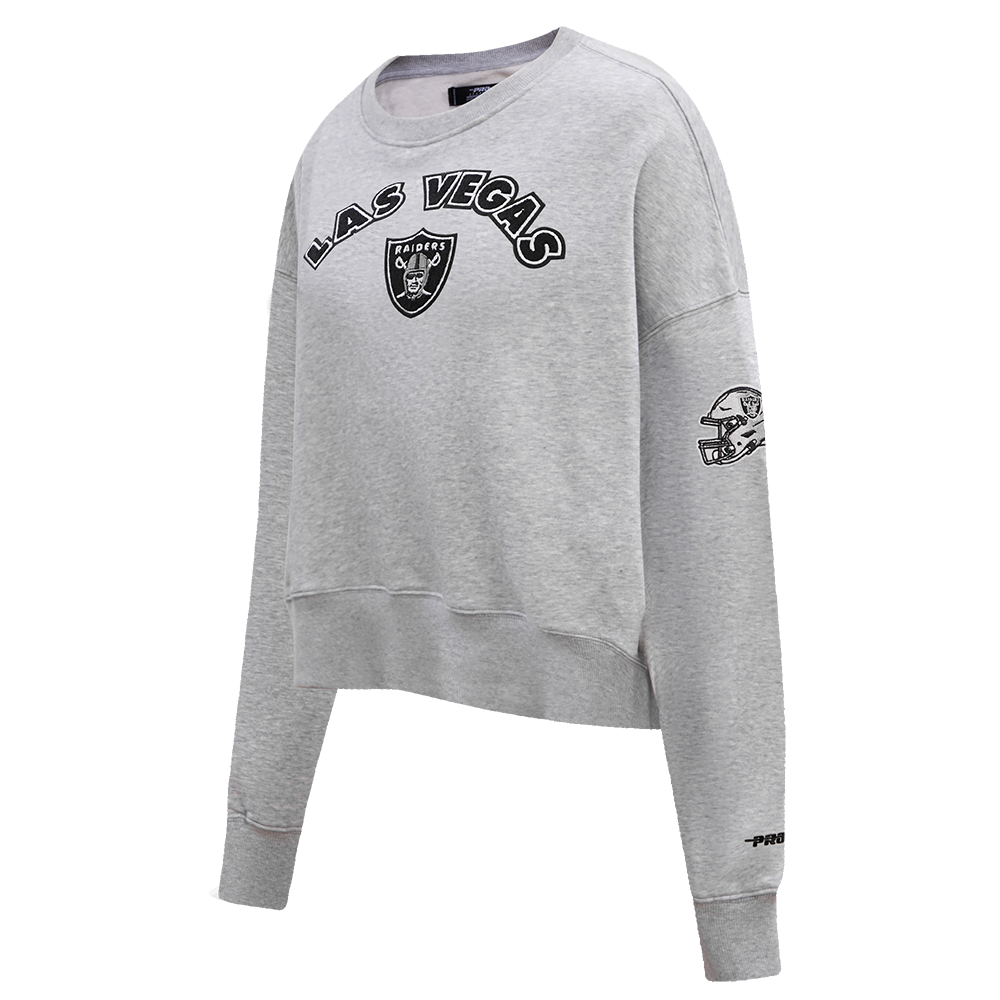 NFL LAS VEGAS RAIDERS CLASSIC CHANDAIL À COL ROND POUR FEMME (GRIS CHINÉ)