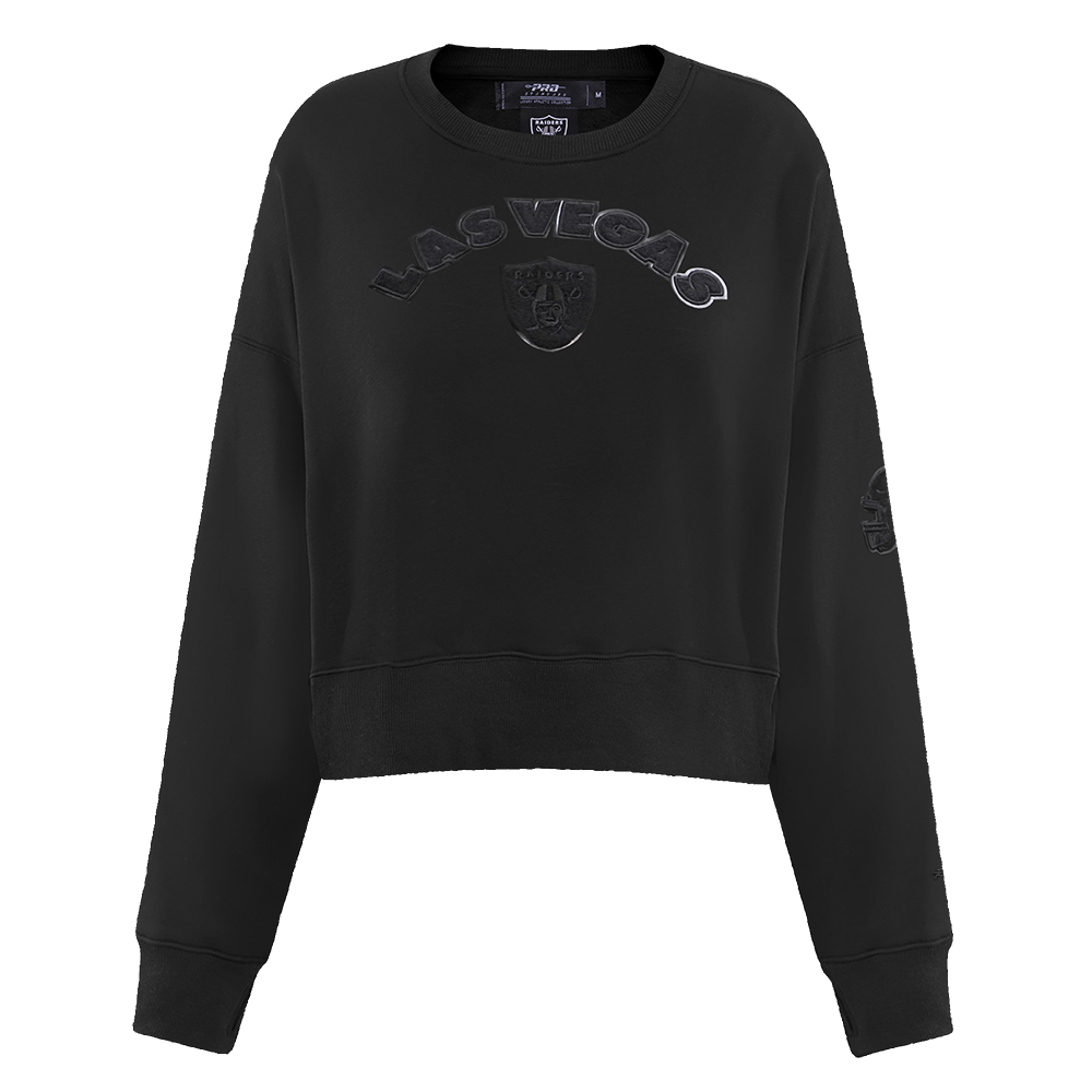 NFL LAS VEGAS RAIDERS TRIPLE BLACK CHANDAIL À COL ROND POUR FEMME (TRIPLE NOIR)