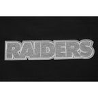 NFL LAS VEGAS RAIDERS REVERSE FRENCH TERRY WOMEN'S FLEECE CREWNECK (BLACK)