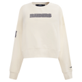 NFL LAS VEGAS RAIDERS REVERSE FRENCH TERRY WOMEN'S FLEECE CREWNECK (EGGSHELL)