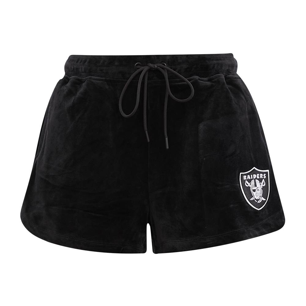NFL LAS VEGAS RAIDERS CLASSIC SHORT EN VELOURS POUR FEMME (NOIR)