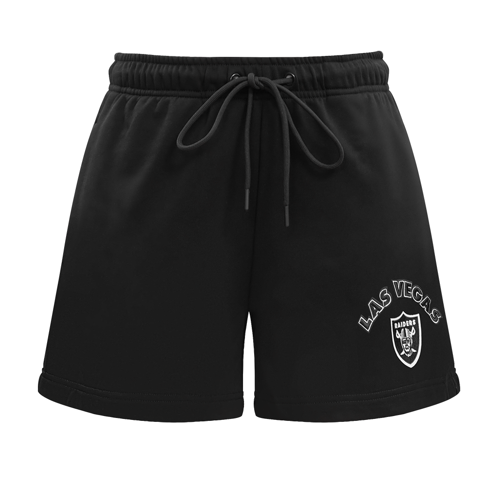 NFL LAS VEGAS RAIDERS CLASSIC WOMEN'S FLEECE SHORT (BLACK)