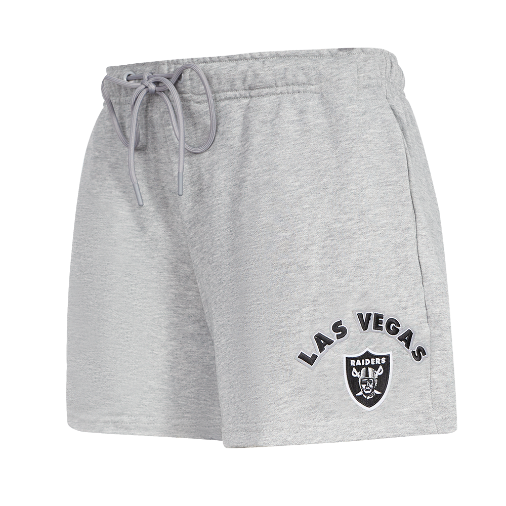 NFL LAS VEGAS RAIDERS CLASSIC SHORT EN MOLLETON POUR FEMME (GRIS CHINÉ)