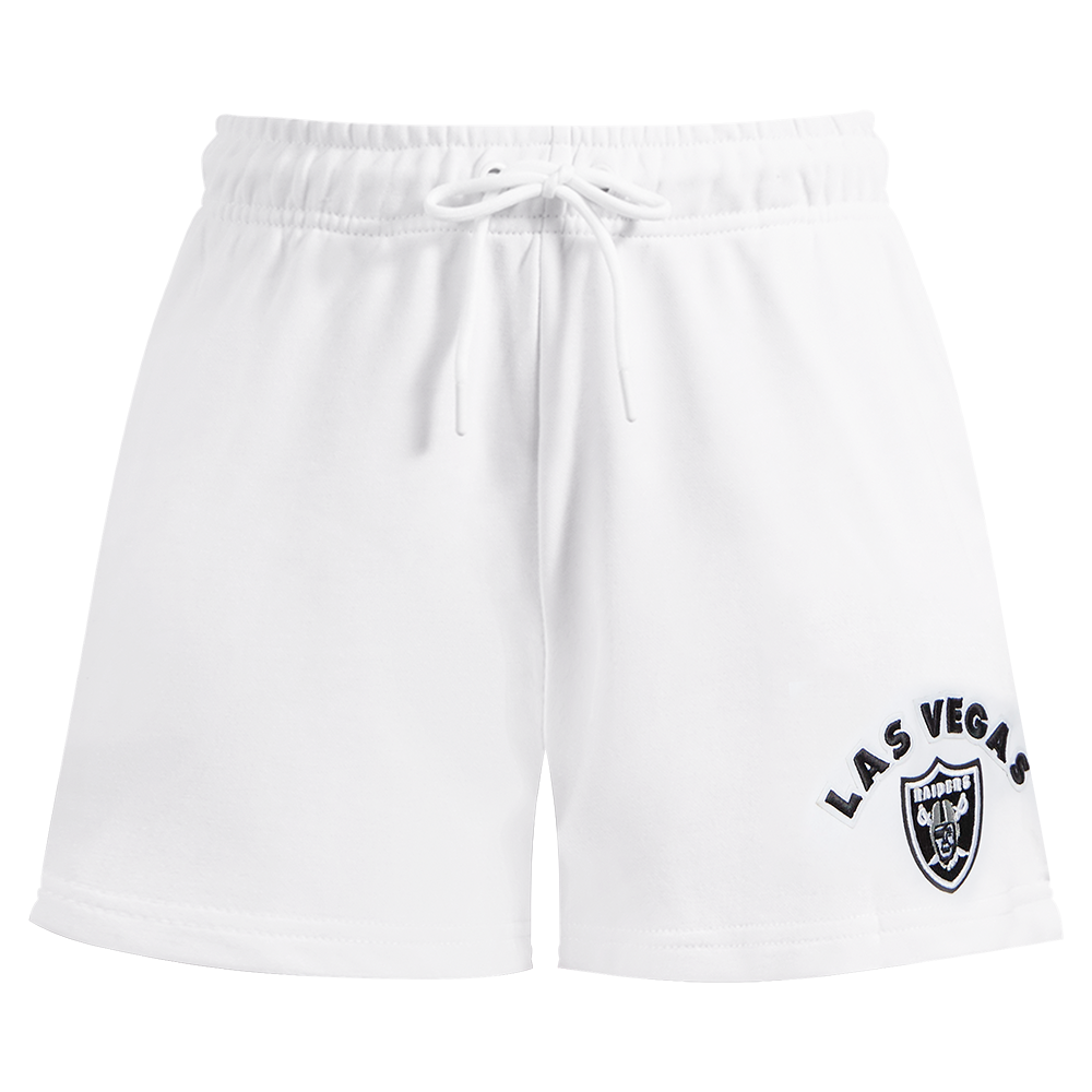 NFL LAS VEGAS RAIDERS CLASSIC WOMEN'S FLEECE SHORT (WHITE)