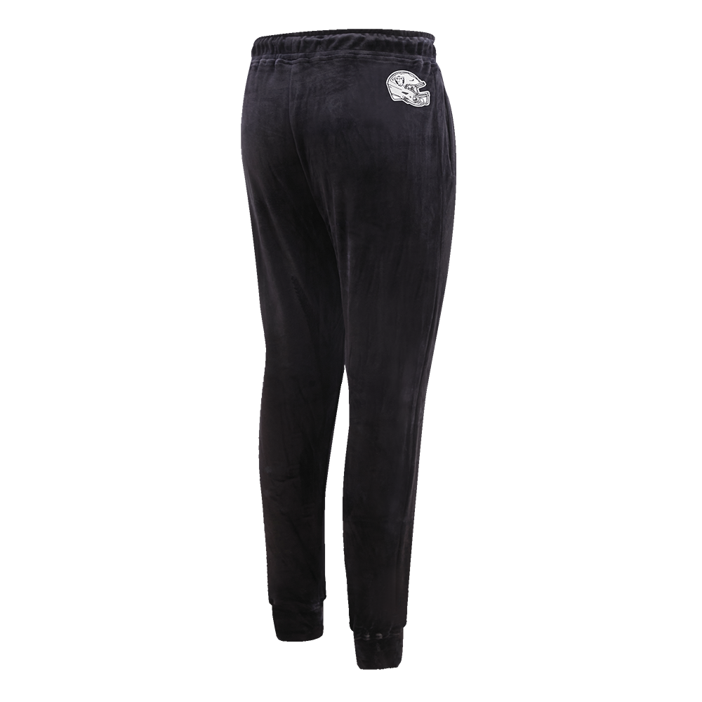 NFL LAS VEGAS RAIDERS CLASSIC WOMEN'S VELOUR JOGGER (BLACK)